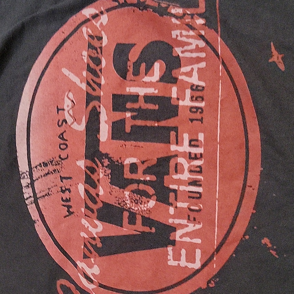 Vans Shoes. Black T-shirt Vintage Never Worn Medium